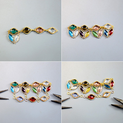 Красочное хрустальное колье-4