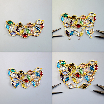 Красочное хрустальное колье-5