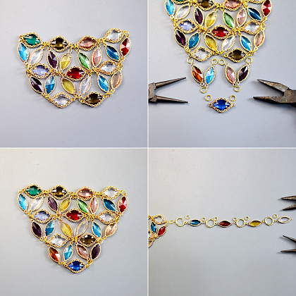 Красочное хрустальное колье-6