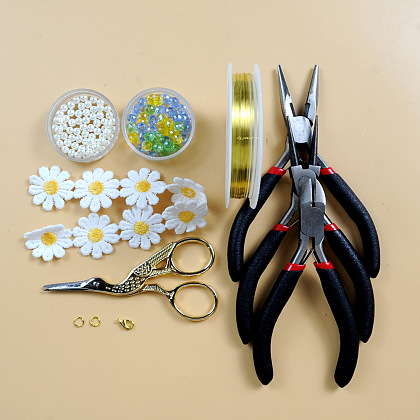 Милый браслет в виде ромашки из проволоки с эффектом памяти-2