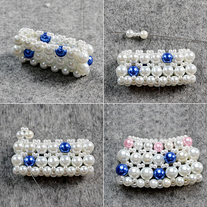 Bolso mini con cuentas de perlas-5