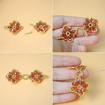 Браслет из хрустальных бусин в осеннем стиле-6