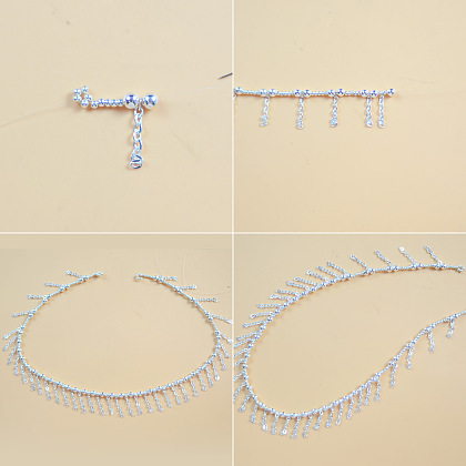 Multi-strand Fashion Silver Necklace-5