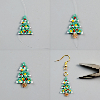 Christmas Asymmetrical Earrings-7