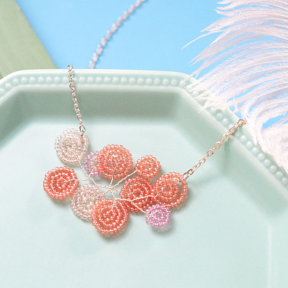 Ожерелье из леденцов из бисера-6