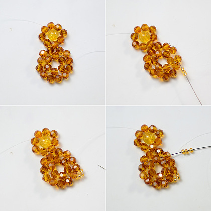 Maple Crystal Beaded Earrings-6