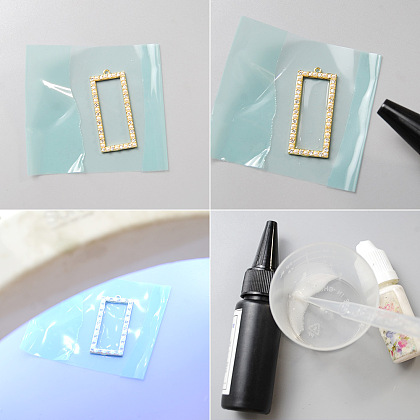 UV Resin Dangle Earrings-3