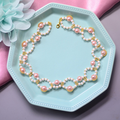 Sweet Pink Pearl Necklace-6