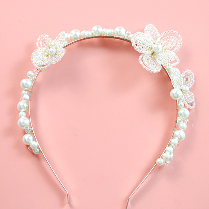 Belles perles de rocaille et accessoire pour cheveux en perles-1