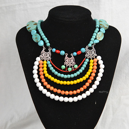 Bohemian Style Multi-layer Necklace-7