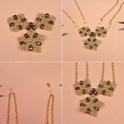 Elegant Golden Beads Necklace-8