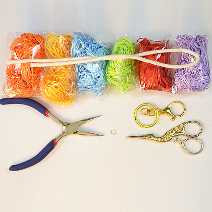 PandaHall Selected Idea on Cute Key Chain With A Rainbow Pendant-2