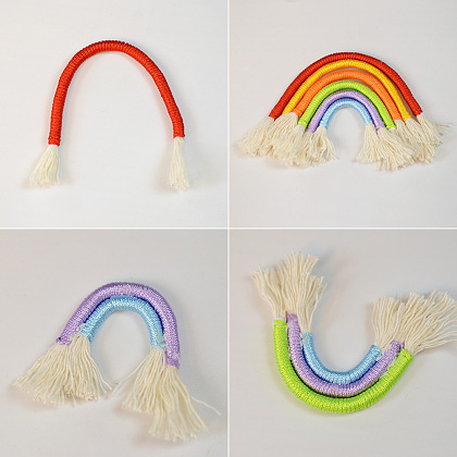 PandaHall Selected Idea on Cute Key Chain With A Rainbow Pendant-4