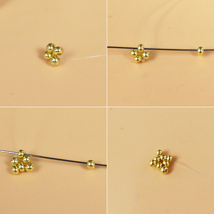 Красочный браслет из бисера в форме цветка-3