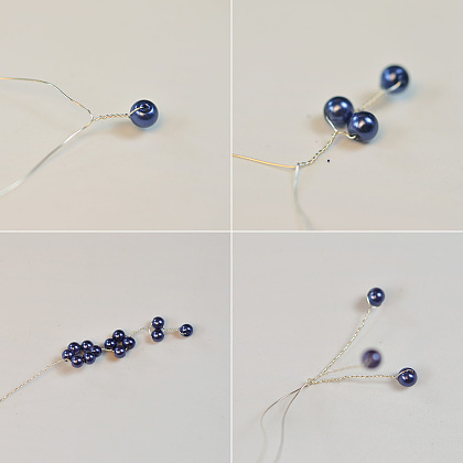 PandaHall Selected tutoriel sur les bagues en perles violettes enveloppées de fil-6