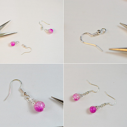 PandaHall Selected idée sur un ensemble de bijoux en perles de verre colorées-3