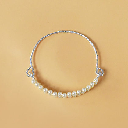 Ensembles de bracelets de perles enveloppés de fil noble-8