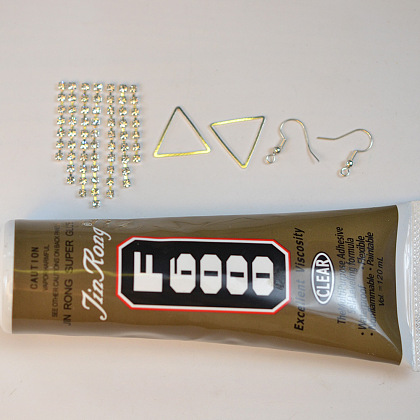 PandaHall Selected идея серег с кисточками с блестящими бриллиантами-2