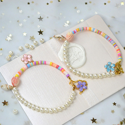 PandaHall Selected мастер-класс по браслетам из бисера из жемчуга и полимерной глины.