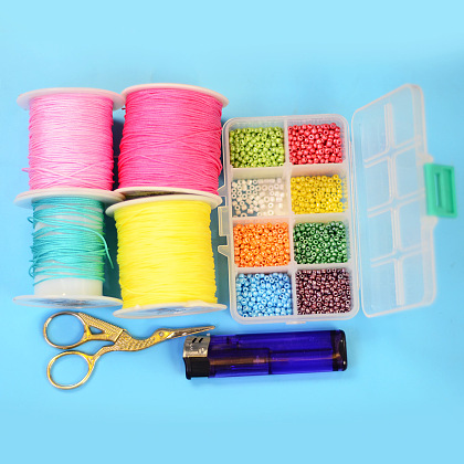 Regenbogenfarbenes geflochtenes Armband-2