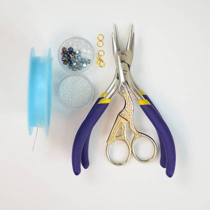 PandaHall Selected идея винтажного браслета из стеклянных бусин в форме ромба-2