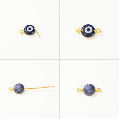 PandaHall Selected идея серег из бусин от сглаза-4