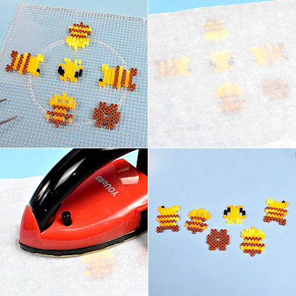 Décoration perlée en forme d'abeille-4