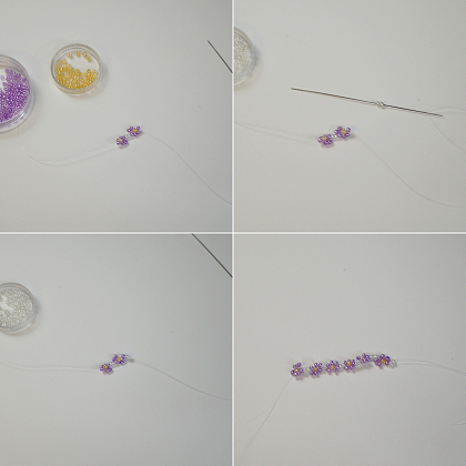 PandaHall Selected idée sur les bagues en perles en forme de fleur-7