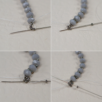 PandaHall Selected tutoriel sur le collier de perles de verre-4
