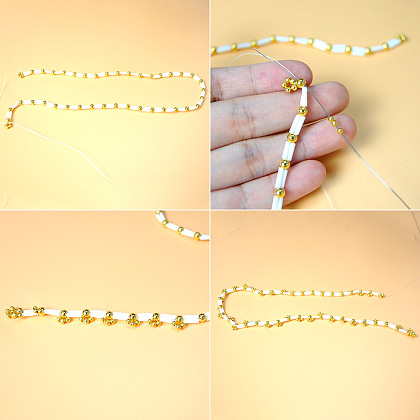 PandaHall Selected idée de collier de perles de rocaille clairon-4
