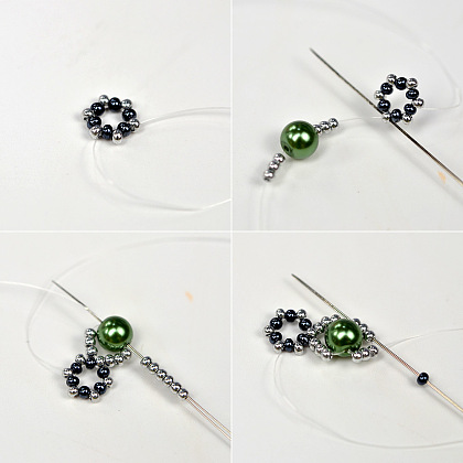 PandaHall Selected мастер-класс по серьгам из жемчужных бусин-3