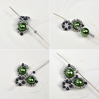 PandaHall Selected мастер-класс по серьгам из жемчужных бусин-4