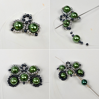 PandaHall Selected мастер-класс по серьгам из жемчужных бусин-5