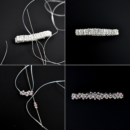 Ensembles d'anneaux de perles de graines-4