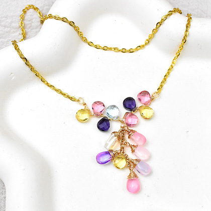 Ожерелье из проволоки в виде капли