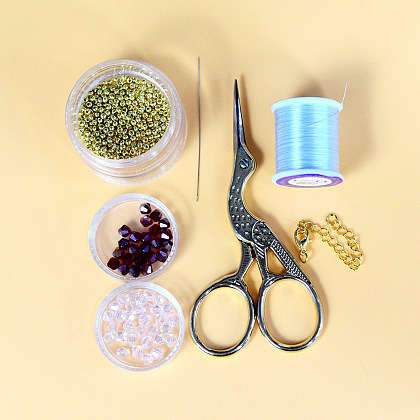 PandaHall Selected идея браслета из граненых стеклянных бусин-2