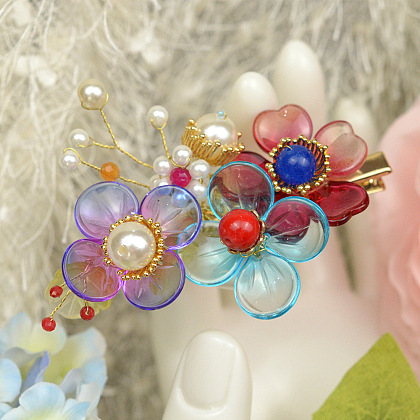 Шпильки для волос в китайском стиле с витыми цветами-6