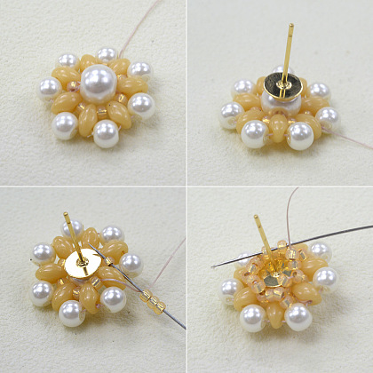 PandaHall Selected idée sur les boucles d'oreilles en perles de lunette-5