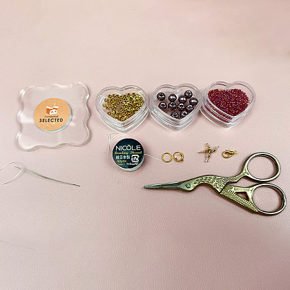 PandaHall Selected мастер-класс по изготовлению подвески-цветка со стеклянным жемчугом-2