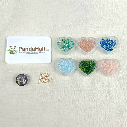 Браслет из лазурного хрусталя и жадеита с бусинами-2