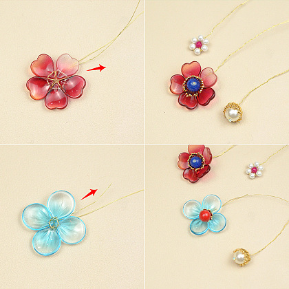 Шпильки для волос в китайском стиле с витыми цветами-4