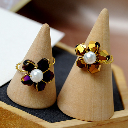 PandaHall Selected руководство по гальваническому кольцу из хрустальных бусин