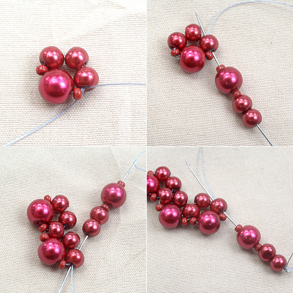 PandaHall Selected idée de boucles d'oreilles en perles sur le thème de Noël-3