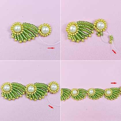 Braccialetto di perline in stile primaverile con perline e perle-5