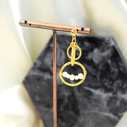 PandaHall Selected мастер-класс по серьгам с жемчугом-5