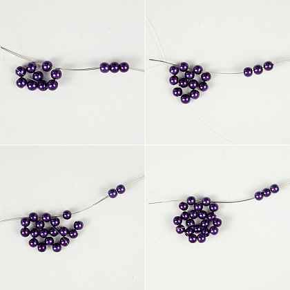 Стекло жемчуг бисером ожерелье-4