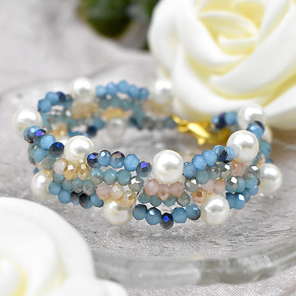 Ozeanwellen-Saatperlenarmband