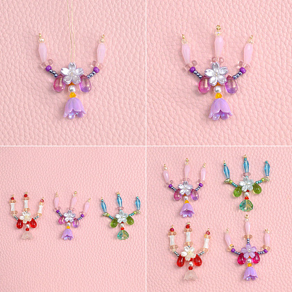 Красочный подсвечник из бусин-4