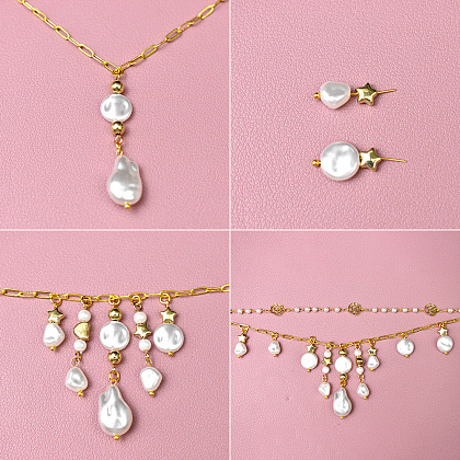 Многорядное жемчужное ожерелье-4