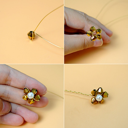 PandaHall Selected руководство по гальваническому кольцу из хрустальных бусин-3